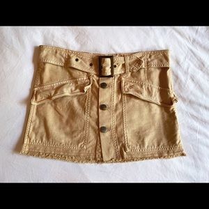 FREE PEOPLE Belted Cargo Miniskirt